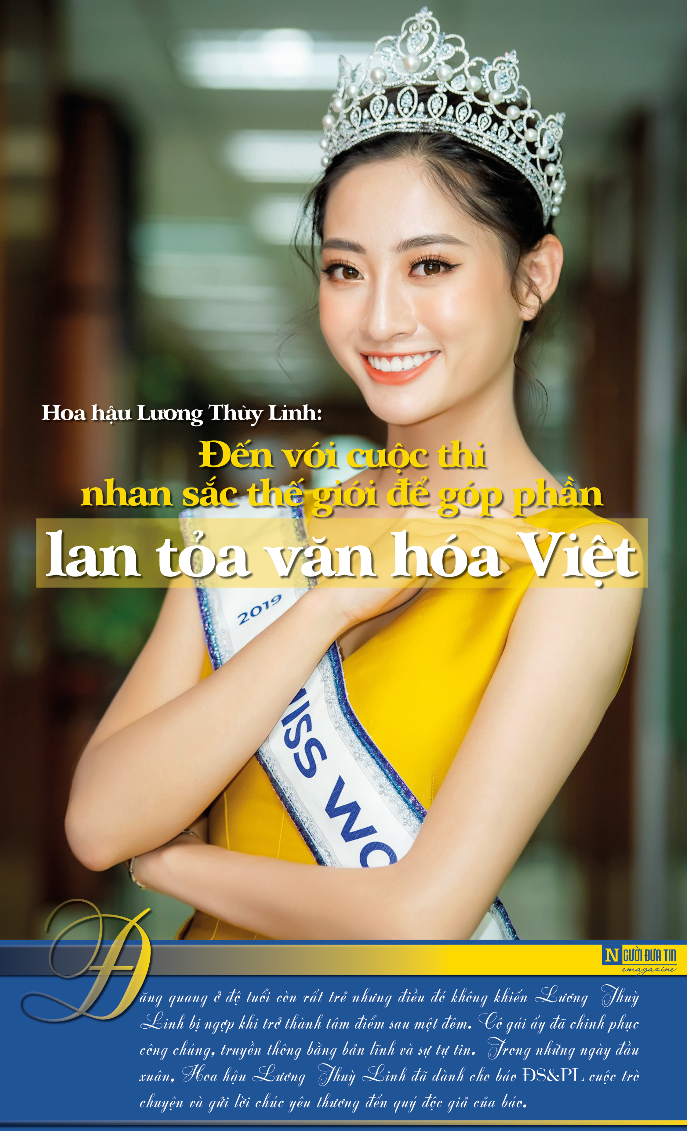 Hoa hậu Lương Thuỳ Linh: Đến với cuộc thi nhan sắc thế giới để góp phần lan tỏa văn hóa Việt