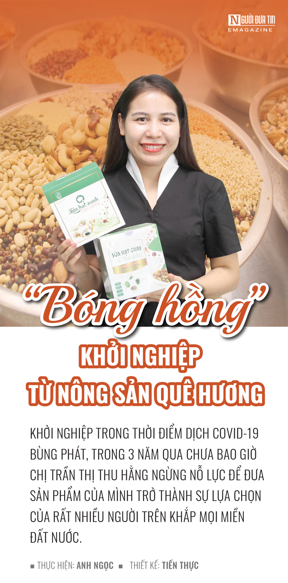 “Bóng hồng” khởi nghiệp từ nông sản quê hương