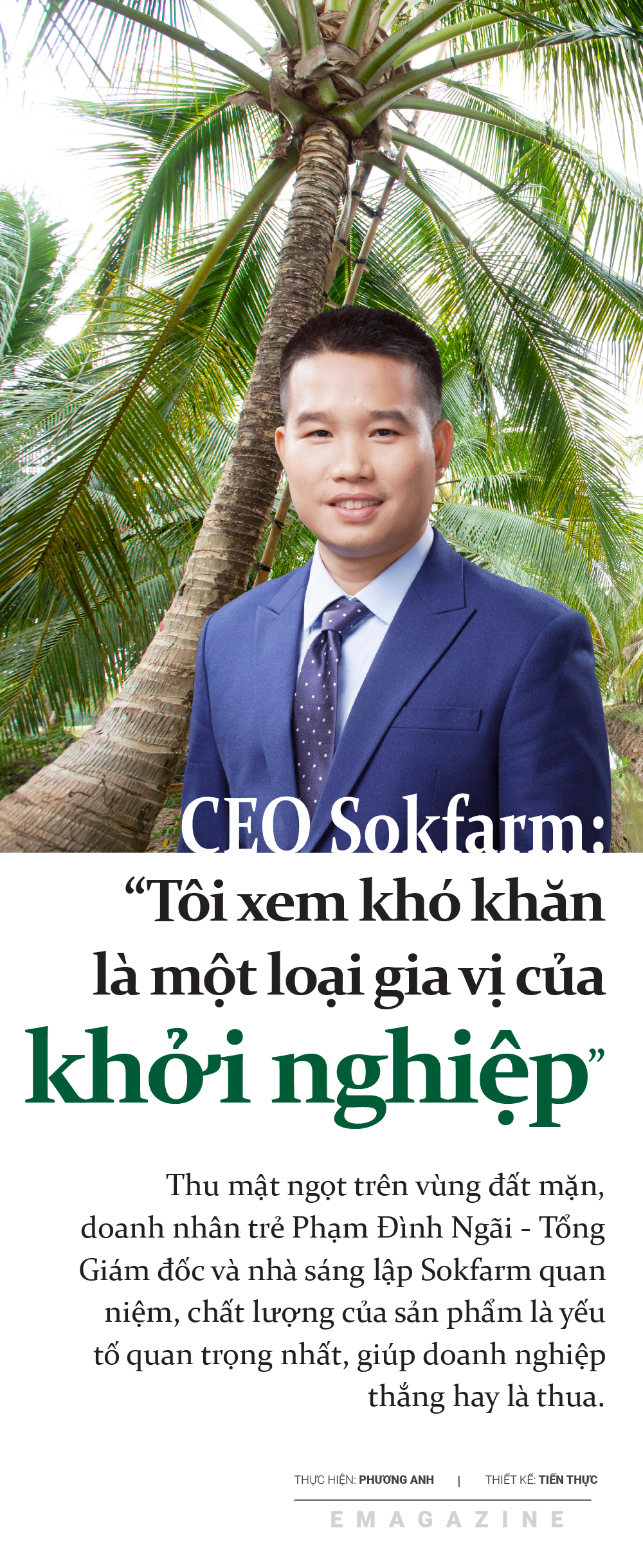 CEO Sokfarm: “Tôi xem khó khăn là một loại gia vị của khởi nghiệp” 