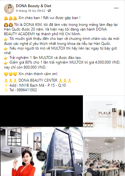 Xã hội - Thẩm mỹ Dona Beauty Center: Có được phép đào tạo dạy nghề? (Hình 2).