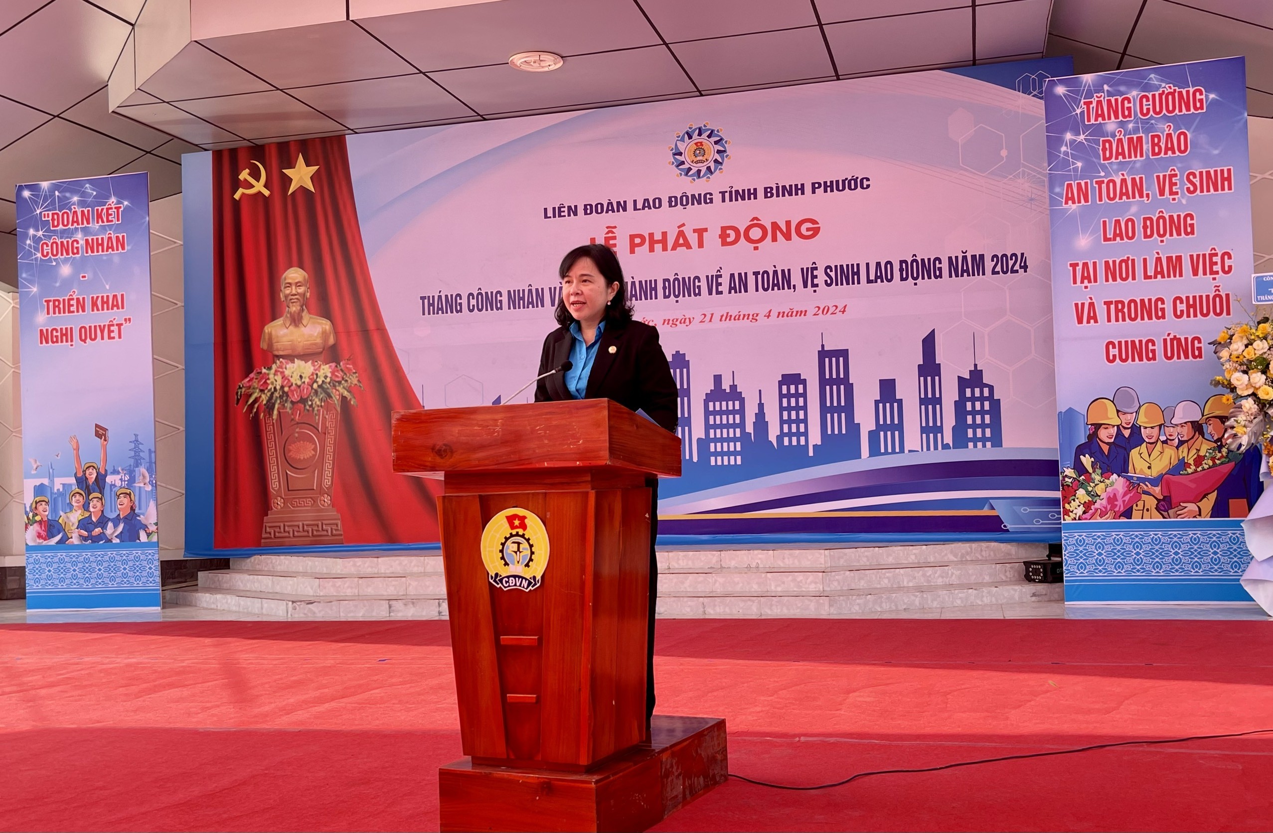 Dân sinh - Bình Phước: Phát động Tháng công nhân, vệ sinh lao động năm 2024