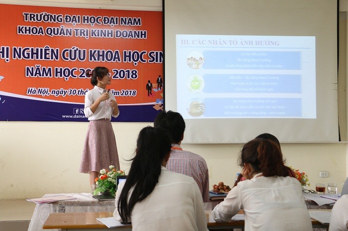 Khoa Quản trị Kinh doanh ĐH Đại Nam quan tâm hoạt động nghiên cứu khoa học trong sinh viên (Hình 3).