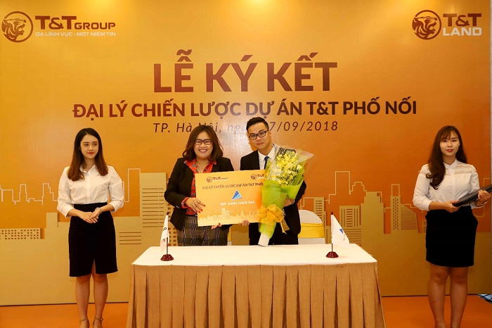 Kinh doanh - Cái bắt tay “WIN – WIN” giữa T&T Land và 5 đại lý phân phồi dự án T&T Phố Nối (Hình 3).