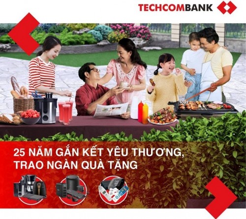 Kinh doanh - “25 năm gắn kết yêu thương – Trao ngàn quà tặng” cùng Techcombank