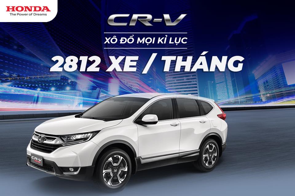 Thương hiệu - Honda CR-V – Xô đổ kỷ lục doanh số với 2.812 xe trong tháng 1/2019