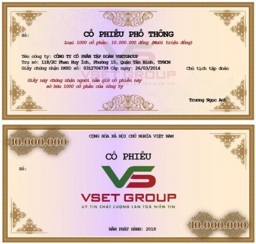 Thương hiệu - Vsetgroup phát hành cổ phiếu, trái phiếu cho nhà đầu tư