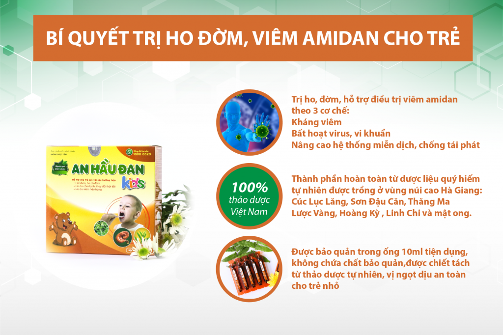 Thương hiệu - Dùng An Hầu Đan khắc phục ho đờm, khò khè cho trẻ hiệu quả không?