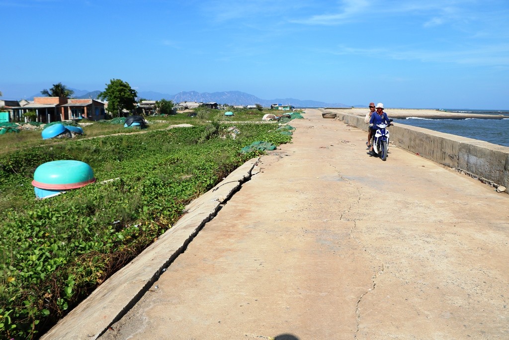 Môi trường - Ninh Thuận: Cận cảnh tuyến đê biển… chờ sập khiến người dân lo sợ (Hình 10).