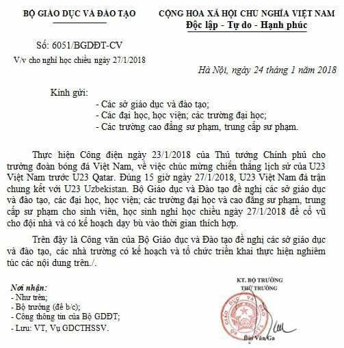 Góc nhìn luật gia - Giả mạo văn bản của bộ GD&ĐT cho học sinh nghỉ xem bóng đá có thể bị xử lý hình sự