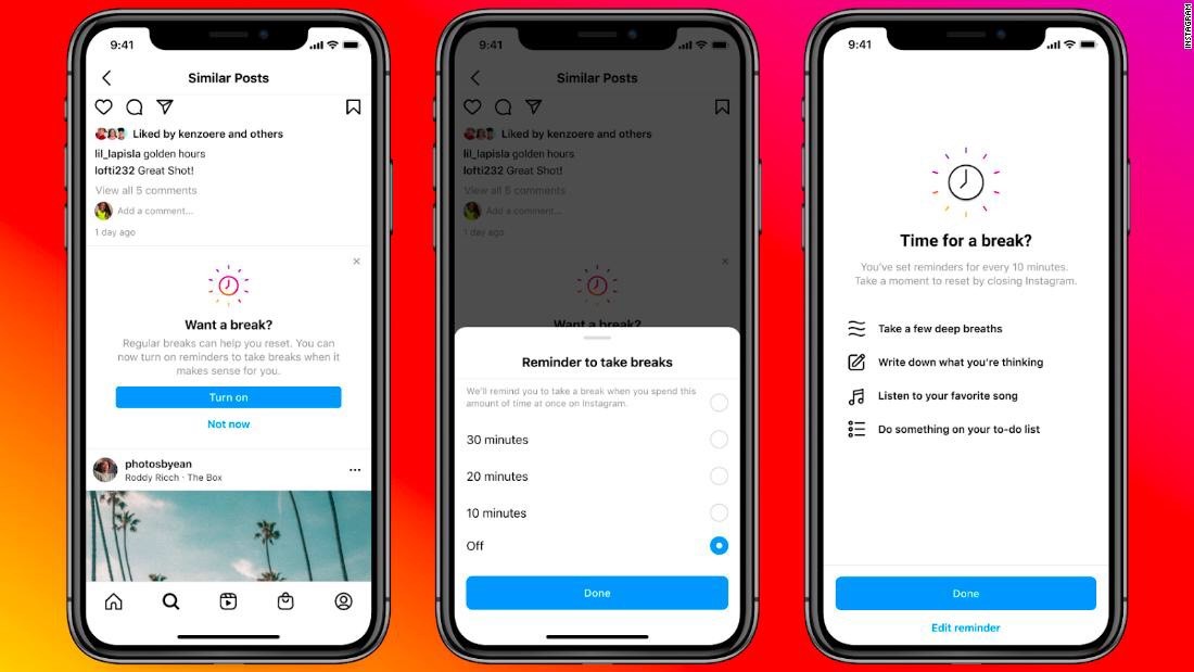 Công nghệ - Instagram ra mắt tính năng nhắc người dùng nghỉ ngơi ngay trước ngày điều trần