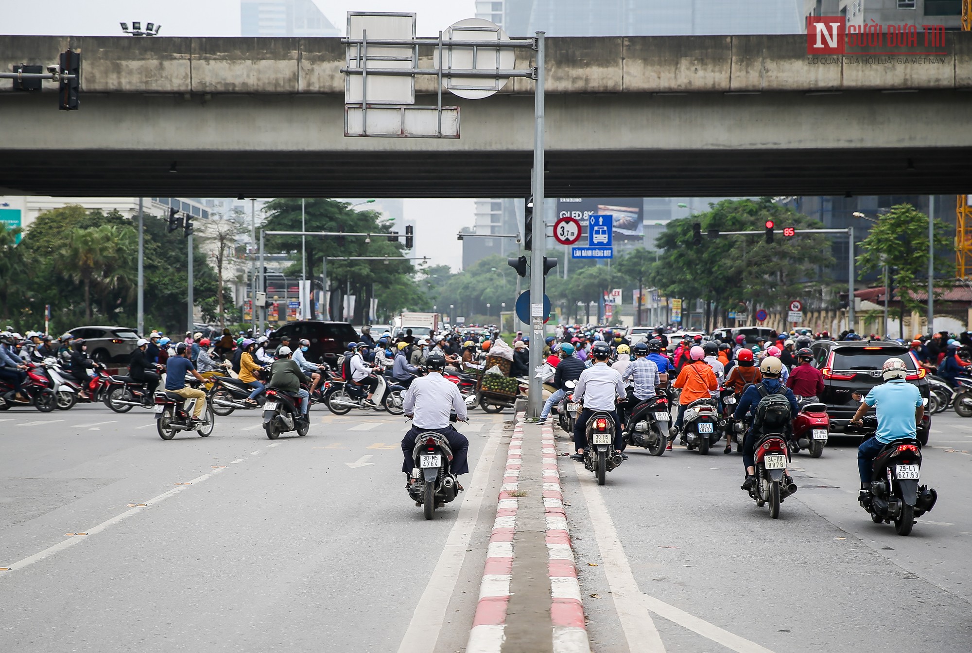 Dân sinh - Hà Nội: Dòng xe bất chấp, ngang nhiên đi ngược chiều tại Tố Hữu (Hình 6).