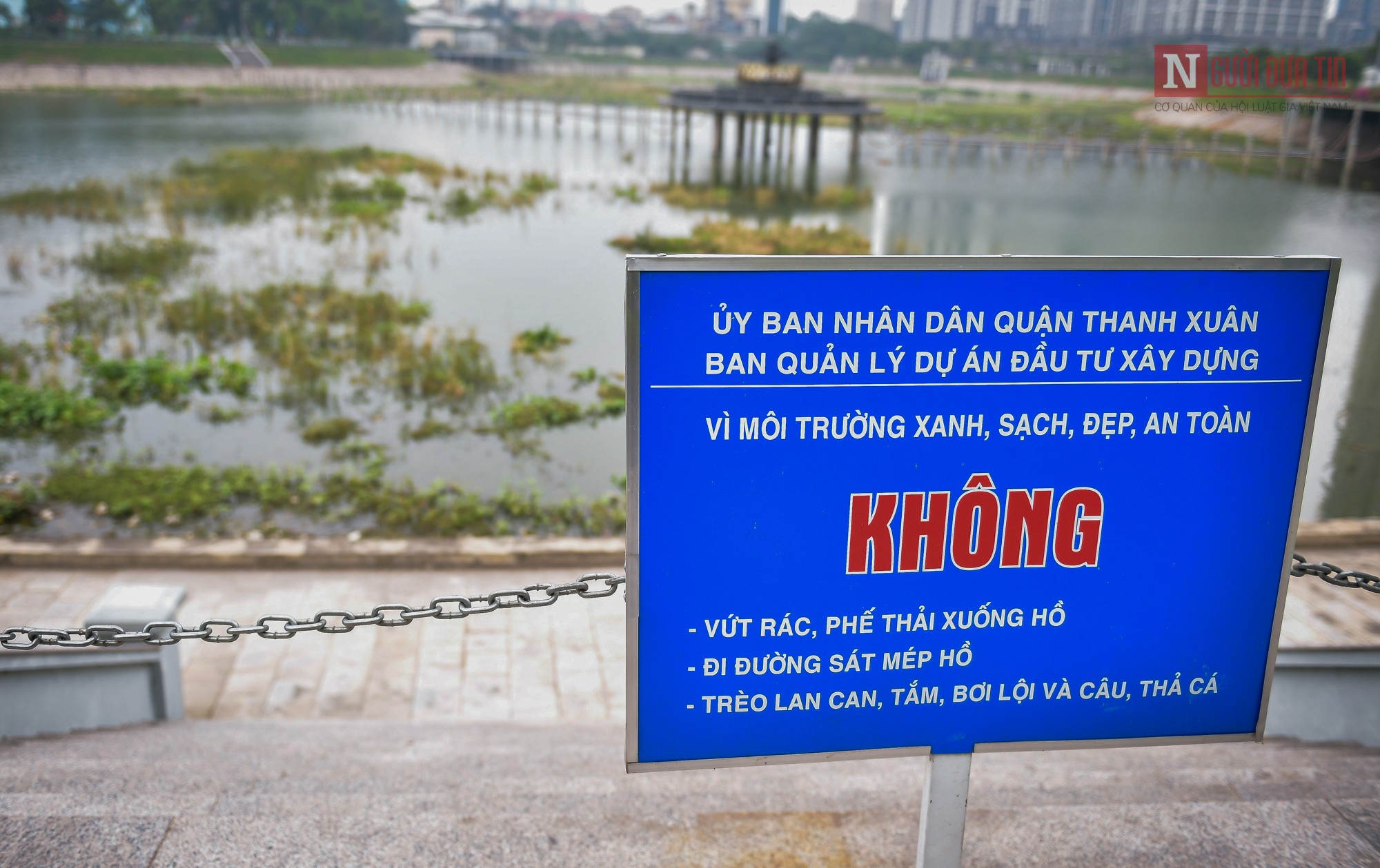 Dân sinh - Nước đen bủa vây kín hồ điều hòa giữa lòng Hà Nội (Hình 9).