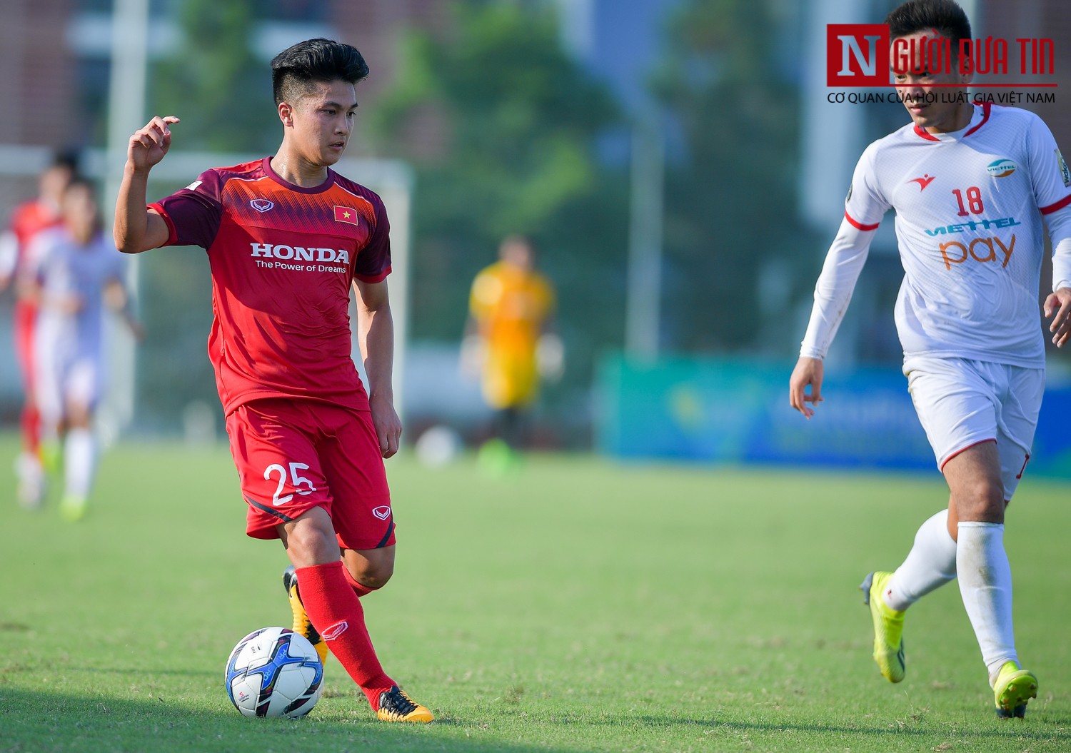 Thể thao - Chùm ảnh U23 Việt Nam vs Viettel: Màn đấu tập tổng duyệt trước trận đấu với U23 Myanmar (Hình 6).