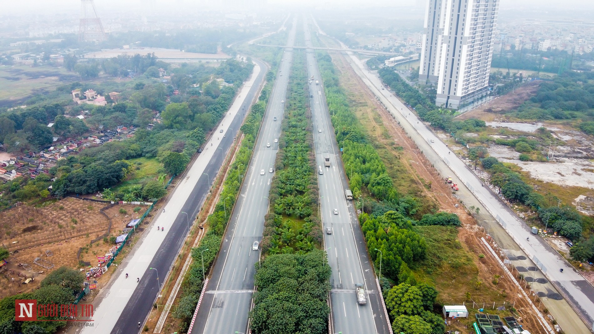 Tin nhanh - Toàn cảnh Đại Lộ Thăng Long được đầu tư 40 tỷ mở thêm 4 làn xe