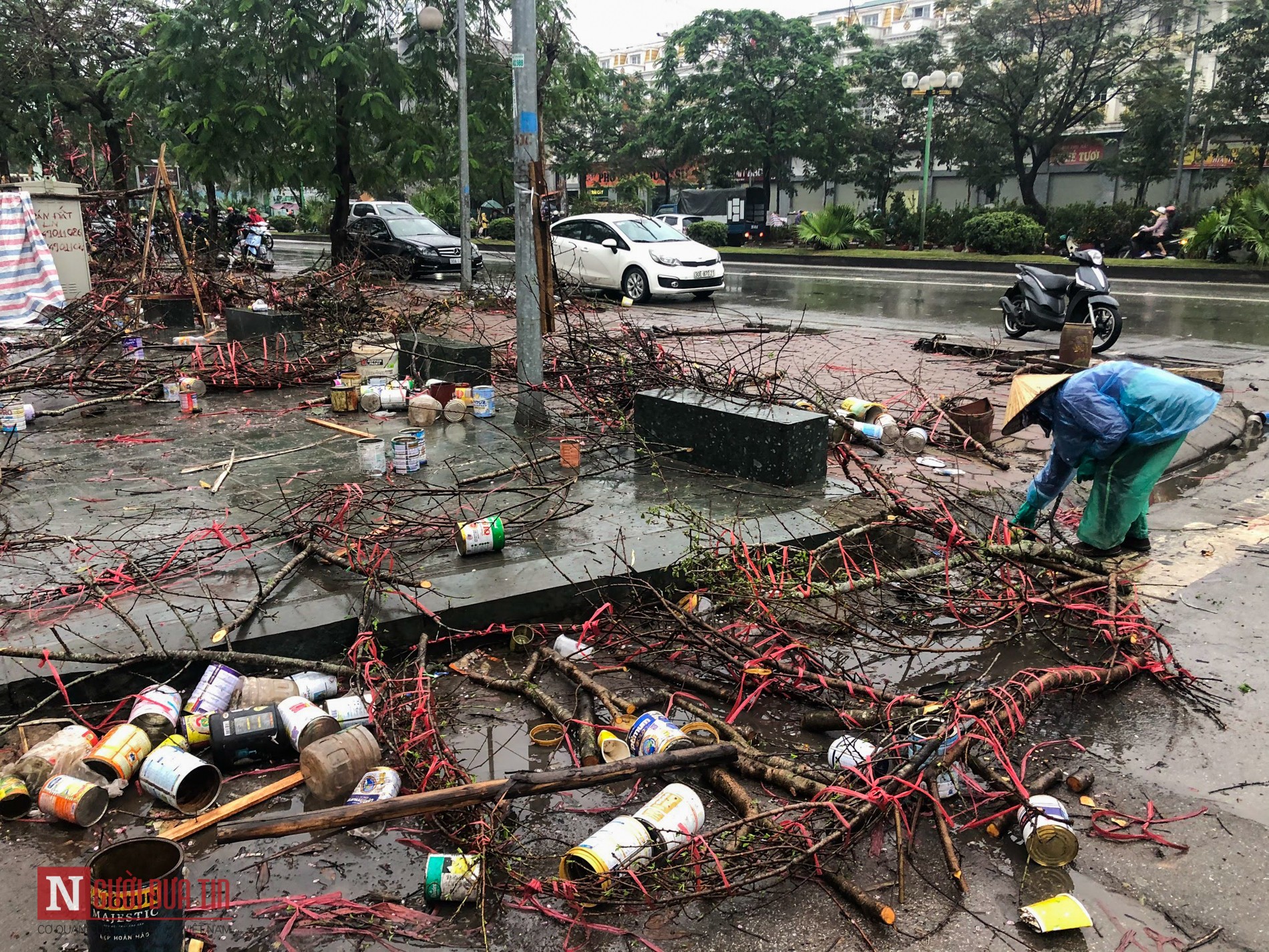 Tin nhanh - Chiều 30 Tết, cây cảnh chơi xuân “hóa rác” ngổn ngang (Hình 10).