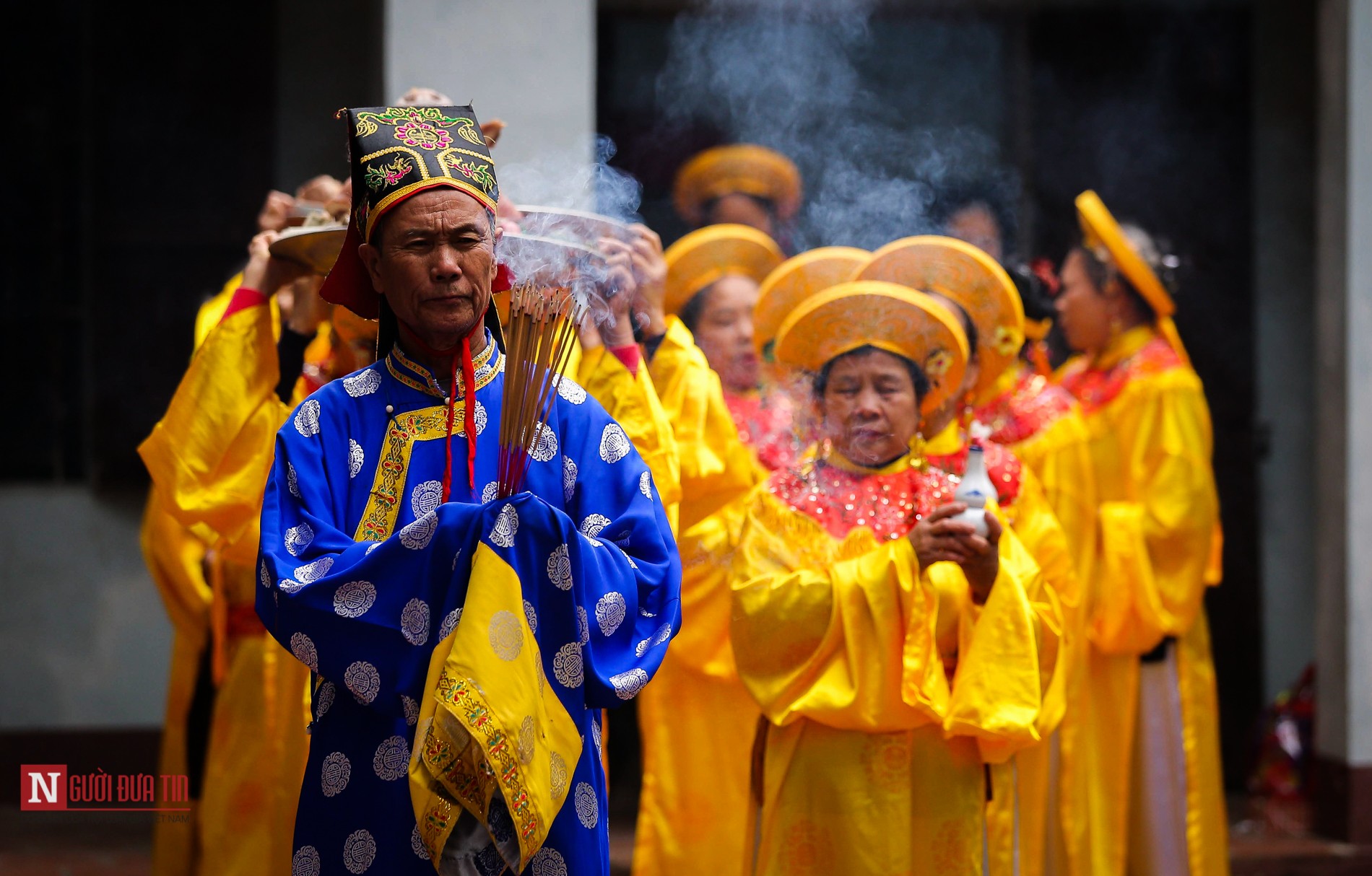 Tin nhanh - Vĩnh Phúc: Độc đáo lễ hội “Trâu rơm, bò rạ” (Hình 3).