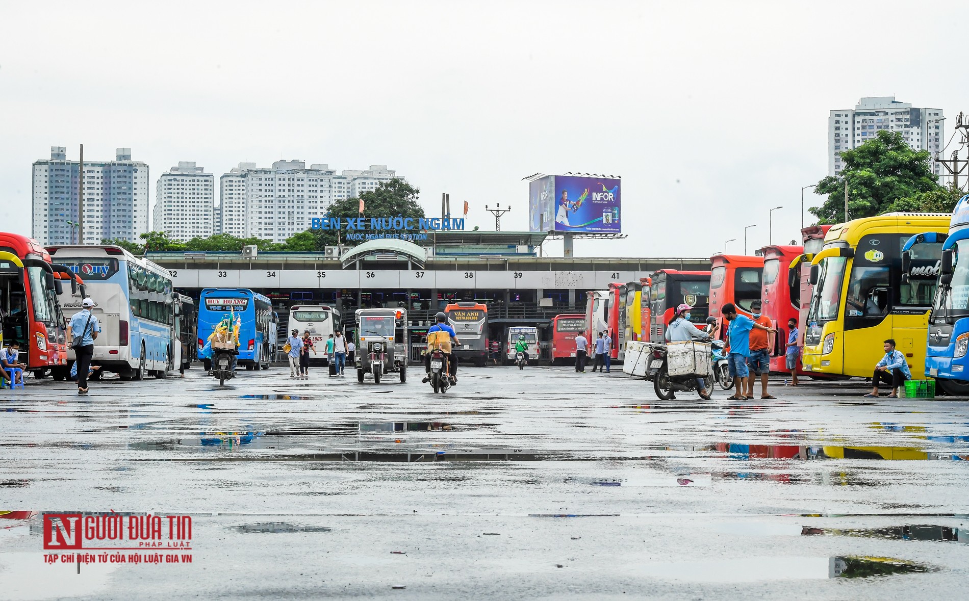 Tin nhanh - Bến xe Hà Nội tăng cường các biện pháp phòng, chống dịch Covid-19