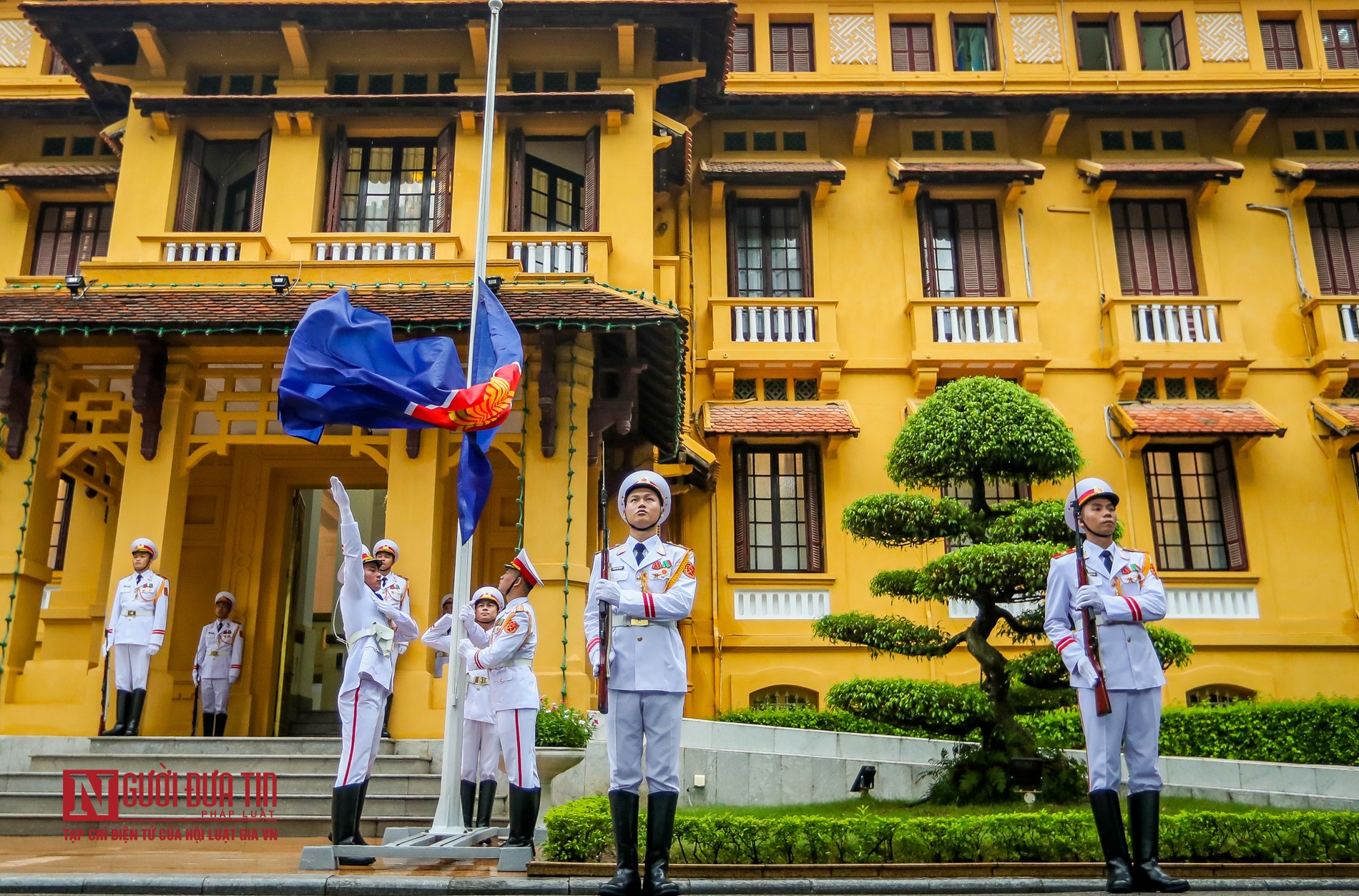 Tin nhanh - Trang nghiêm lễ thượng cờ ASEAN nhân kỷ niệm 53 năm thành lập (Hình 6).