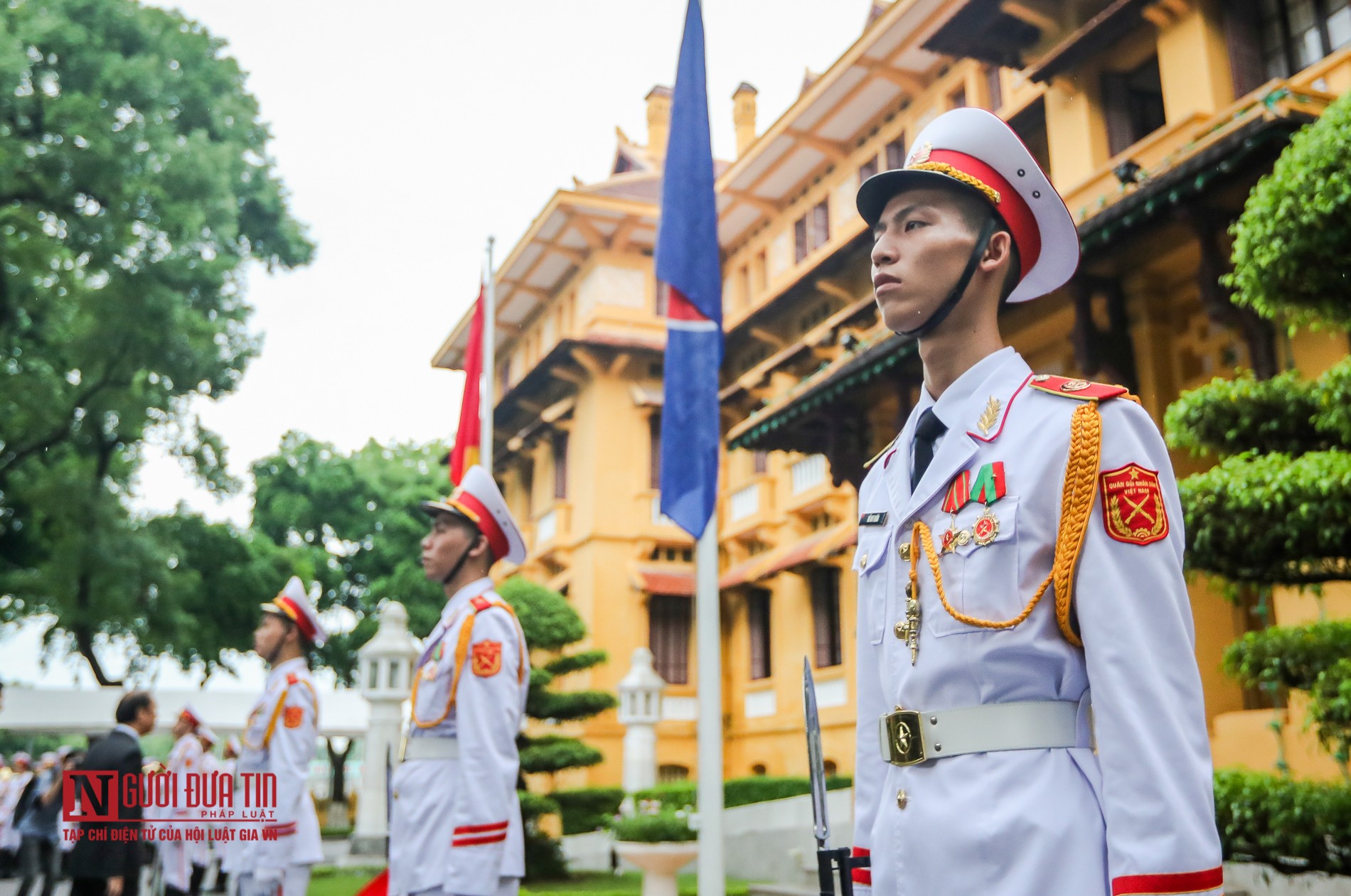 Tin nhanh - Trang nghiêm lễ thượng cờ ASEAN nhân kỷ niệm 53 năm thành lập (Hình 10).