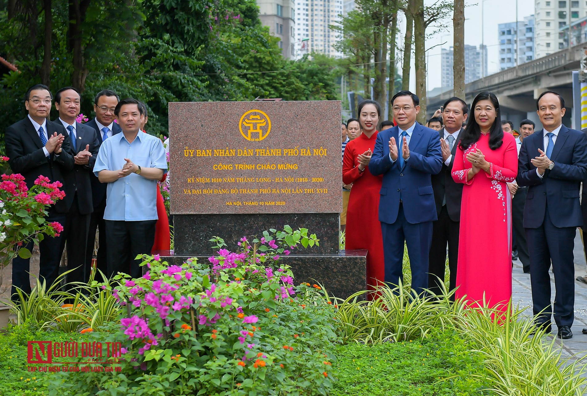 Tin nhanh - Hà Nội: Thông xe cầu vượt thấp qua hồ Linh Đàm (Hình 3).