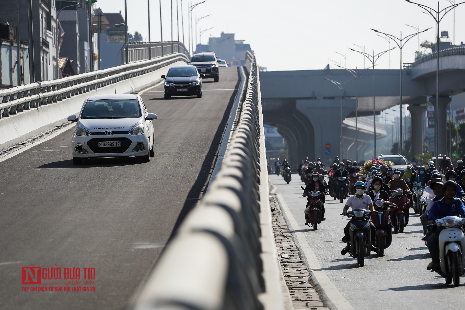 Tin nhanh - Thông xe đường Vành đai 2 trên cao, đoạn Ngã Tư Sở - Ngã Tư Vọng (Hình 4).