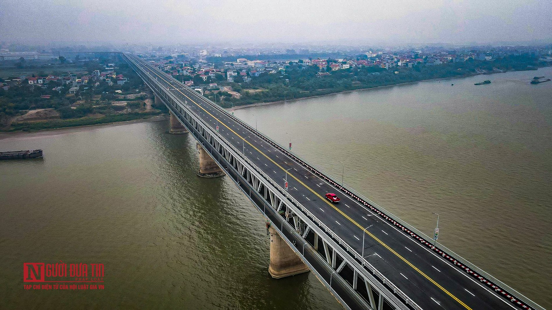 Tin nhanh - Hà Nội: Chính thức thông xe cầu Thăng Long (Hình 7).