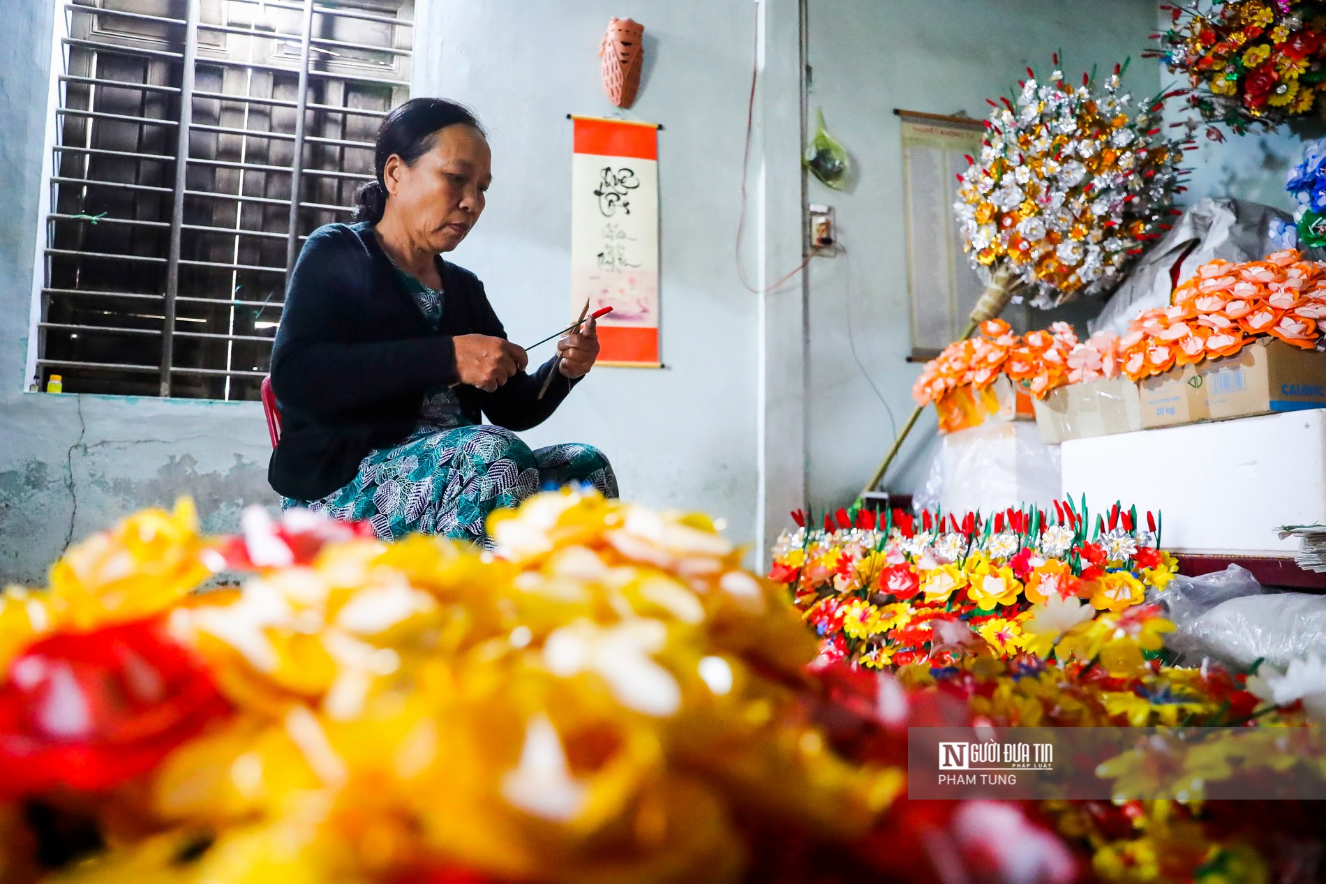 Tin nhanh - Nhộn nhịp không khí Tết tại làng hoa giấy hơn 300 tuổi (Hình 4).