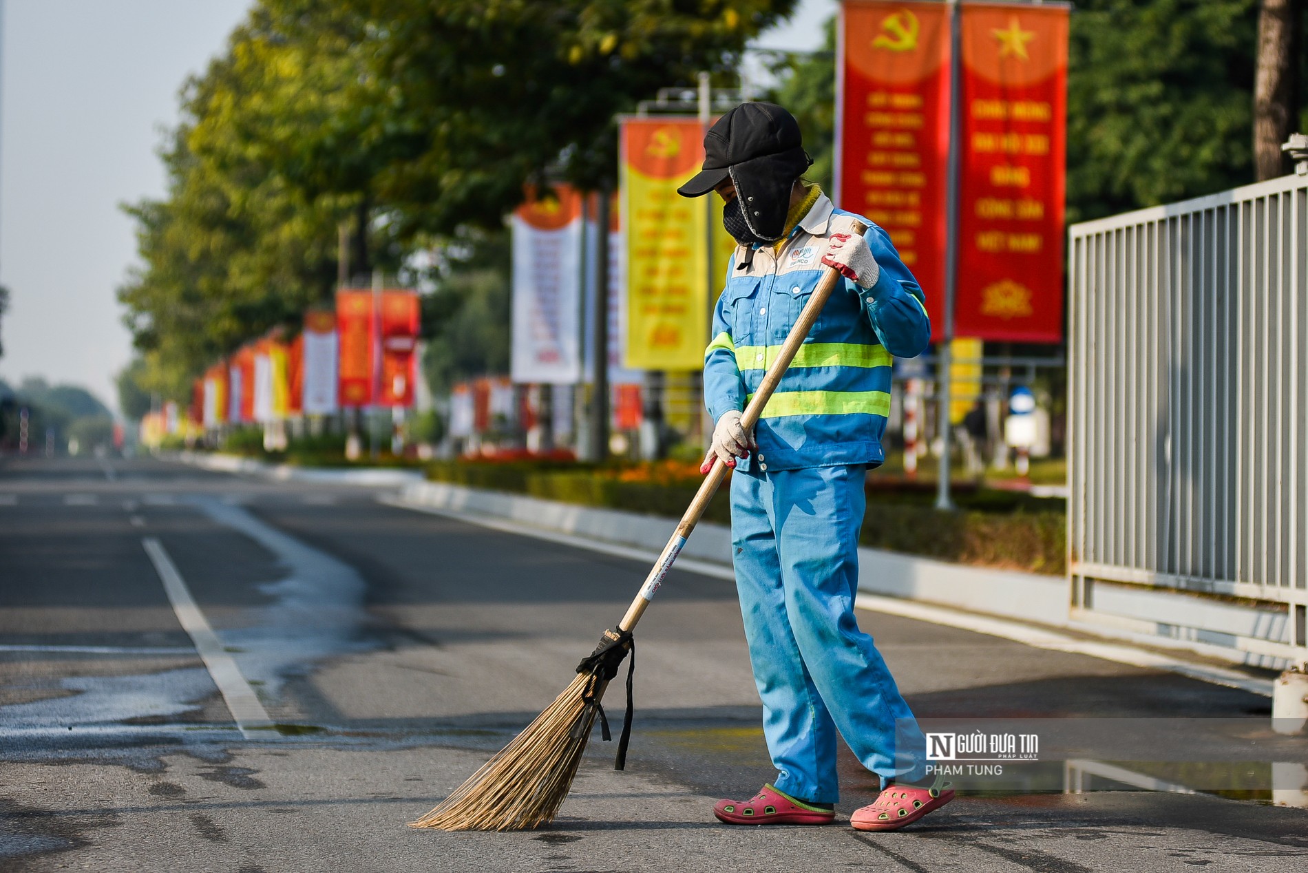 Tin nhanh - Trang hoàng trung tâm Hội nghị Quốc gia phục vụ Đại hội Đảng (Hình 10).