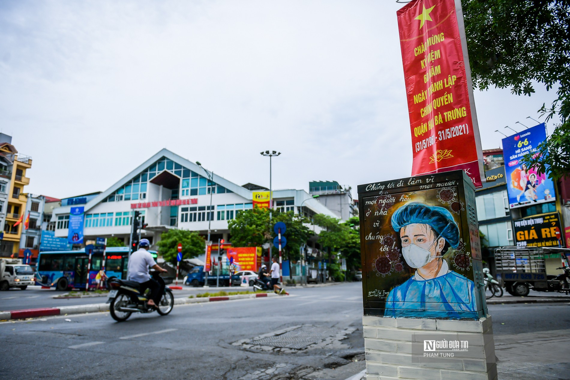 Dân sinh - Hà Nội: Bốt điện thành tác phẩm tôn vinh “chiến sĩ áo trắng”