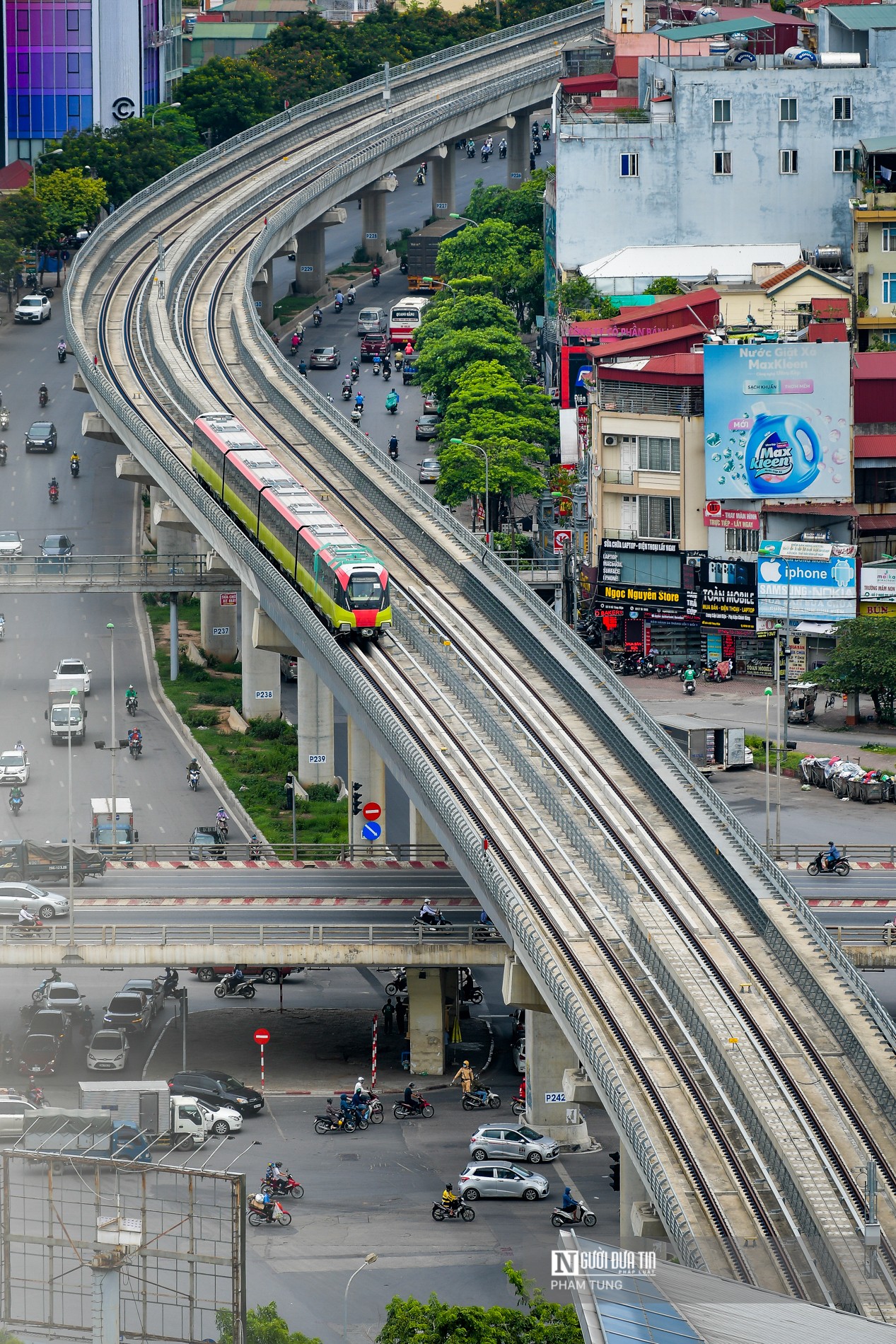 Dân sinh - Ảnh: Tàu Nhổn - ga Hà Nội thử nghiệm xuyên suốt toàn tuyến trên cao (Hình 6).