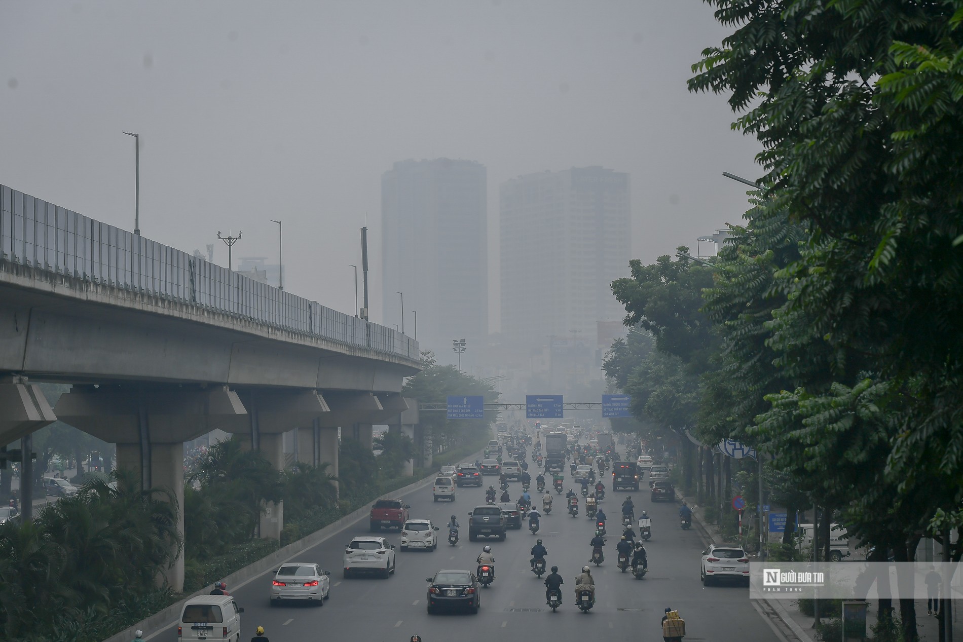 Môi trường - Hà Nội mù mịt do ô nhiễm không khí mức độ cao (Hình 7).