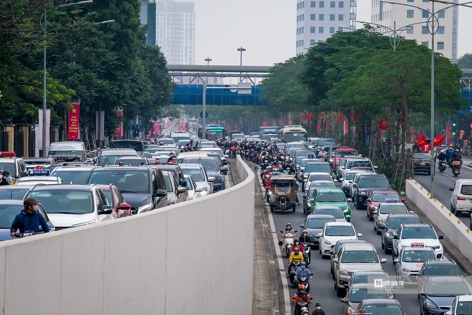 Dân sinh - Giao thông Thủ đô ùn tắc ngày cận Tết 2022