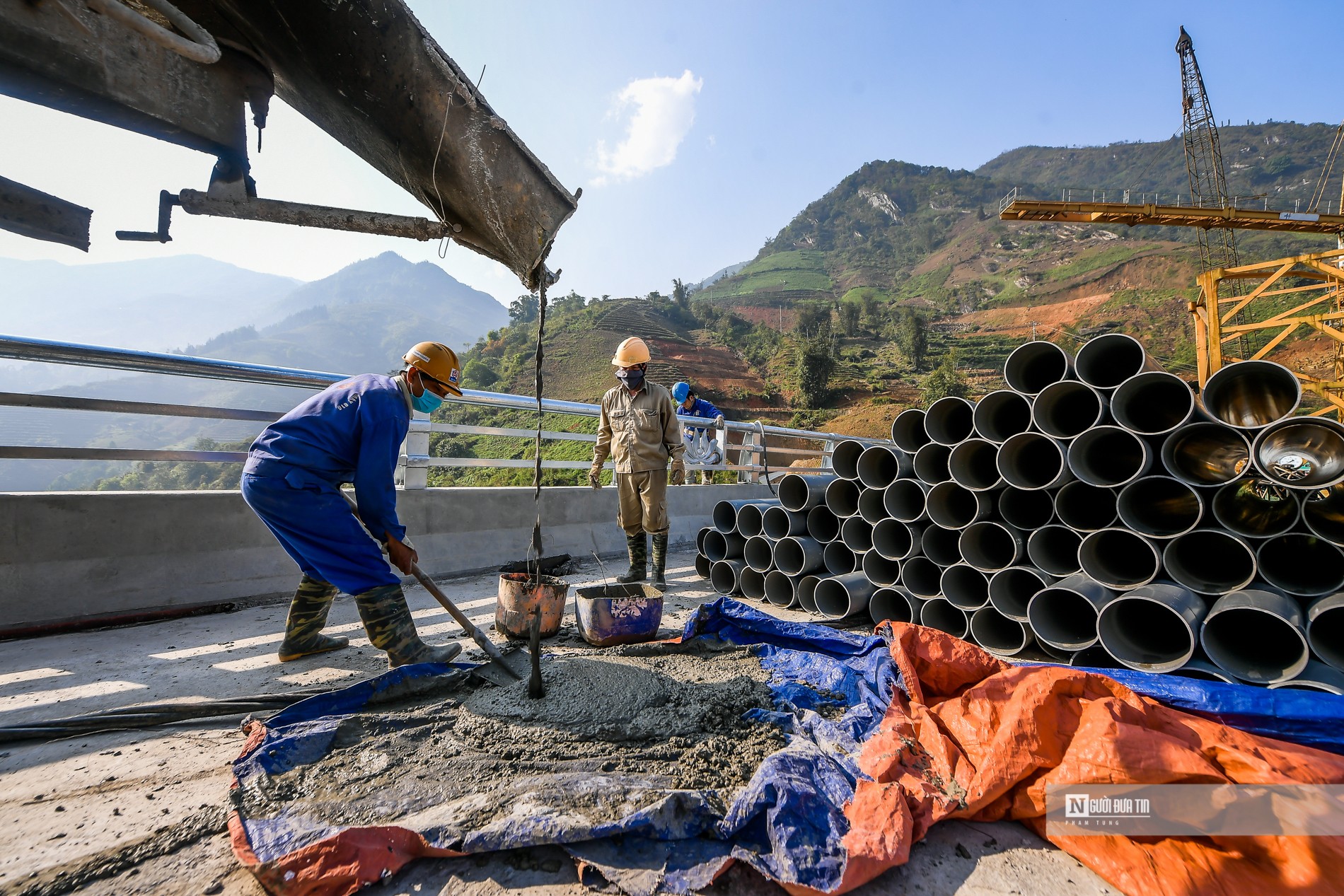 Dân sinh - Cận cảnh cầu cạn cao nhất Việt Nam sắp hoàn thành (Hình 7).