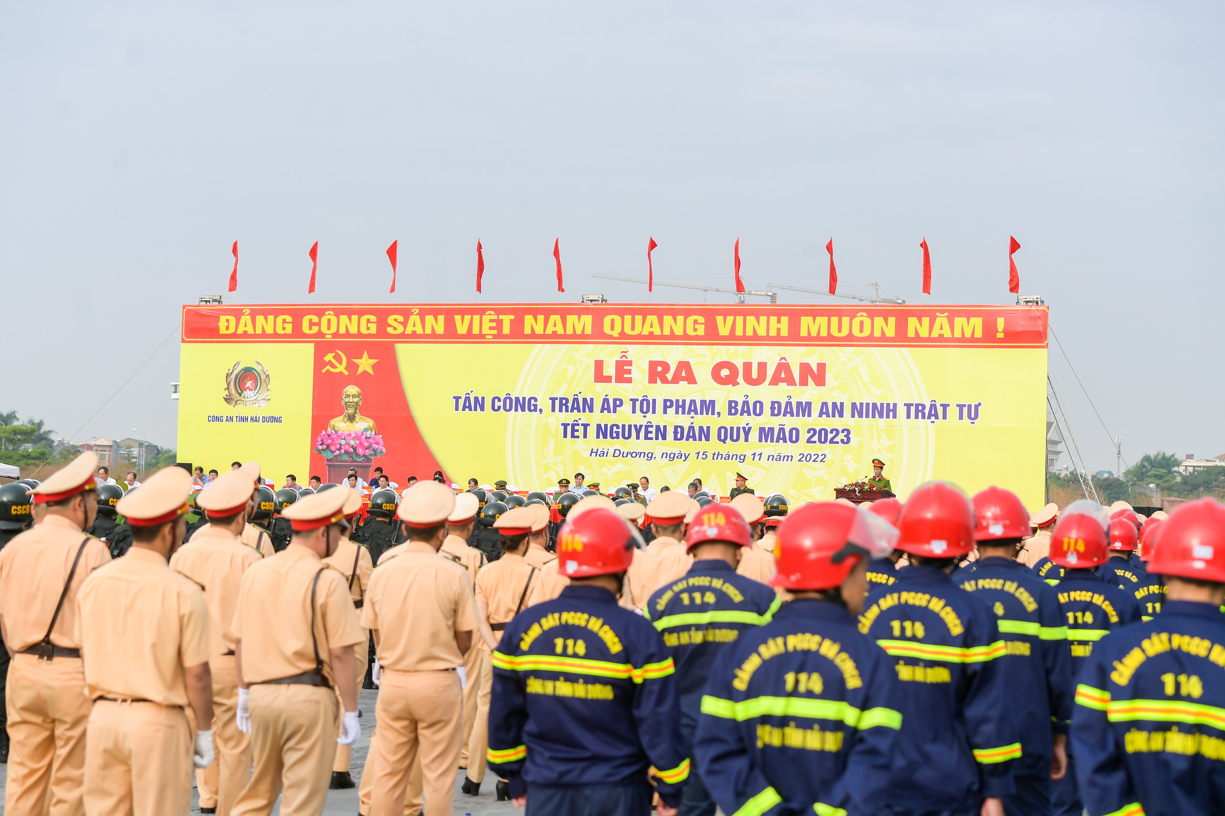 An ninh - Hình sự - Công an Hải Dương ra quân đảm bảo ANTT Tết Quý Mão 2023