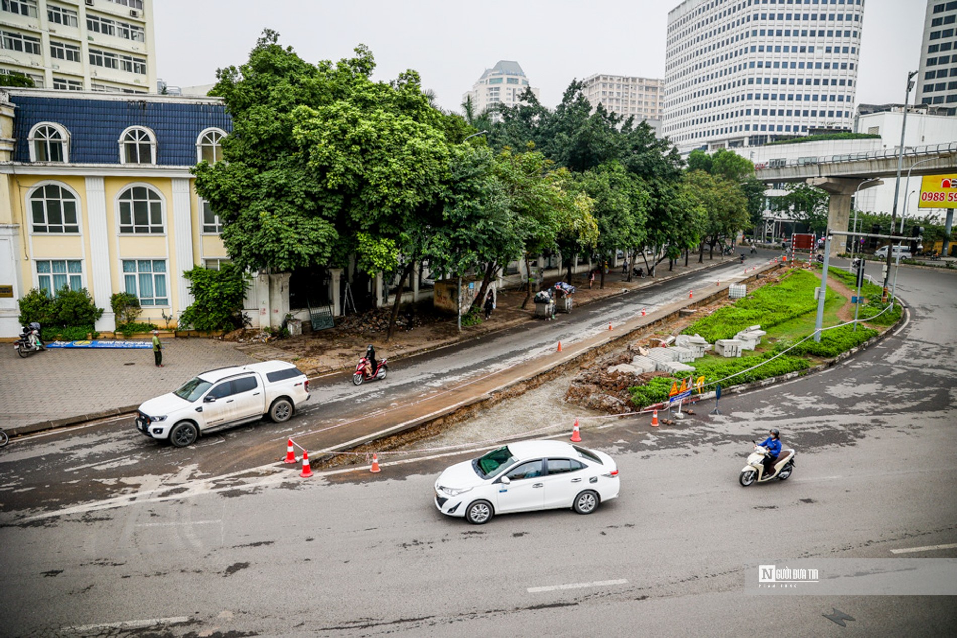 Dân sinh - Rào chắn thi công 2 cầu vượt thép 340 tỷ đồng ở Hà Nội (Hình 7).