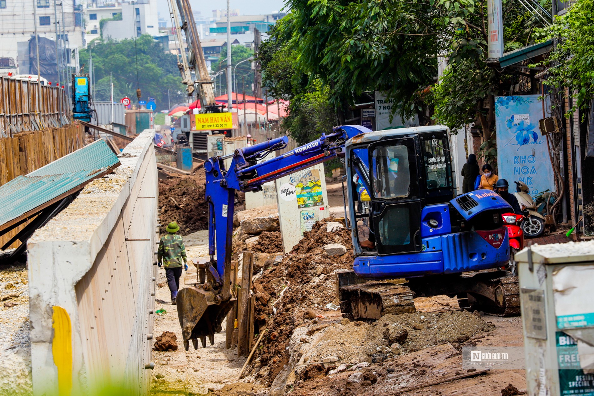 Dân sinh - Hà Nội: Hạ cốt đê mở rộng đường Âu Cơ - Nghi Tàm (Hình 2).