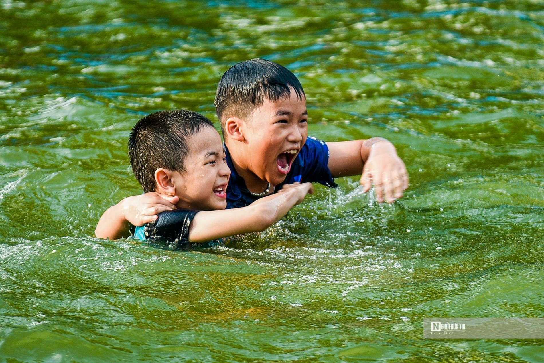 Dân sinh - Người dân ngoại thành Thủ đô biến ao nước thành bể bơi tiền tỷ (Hình 7).