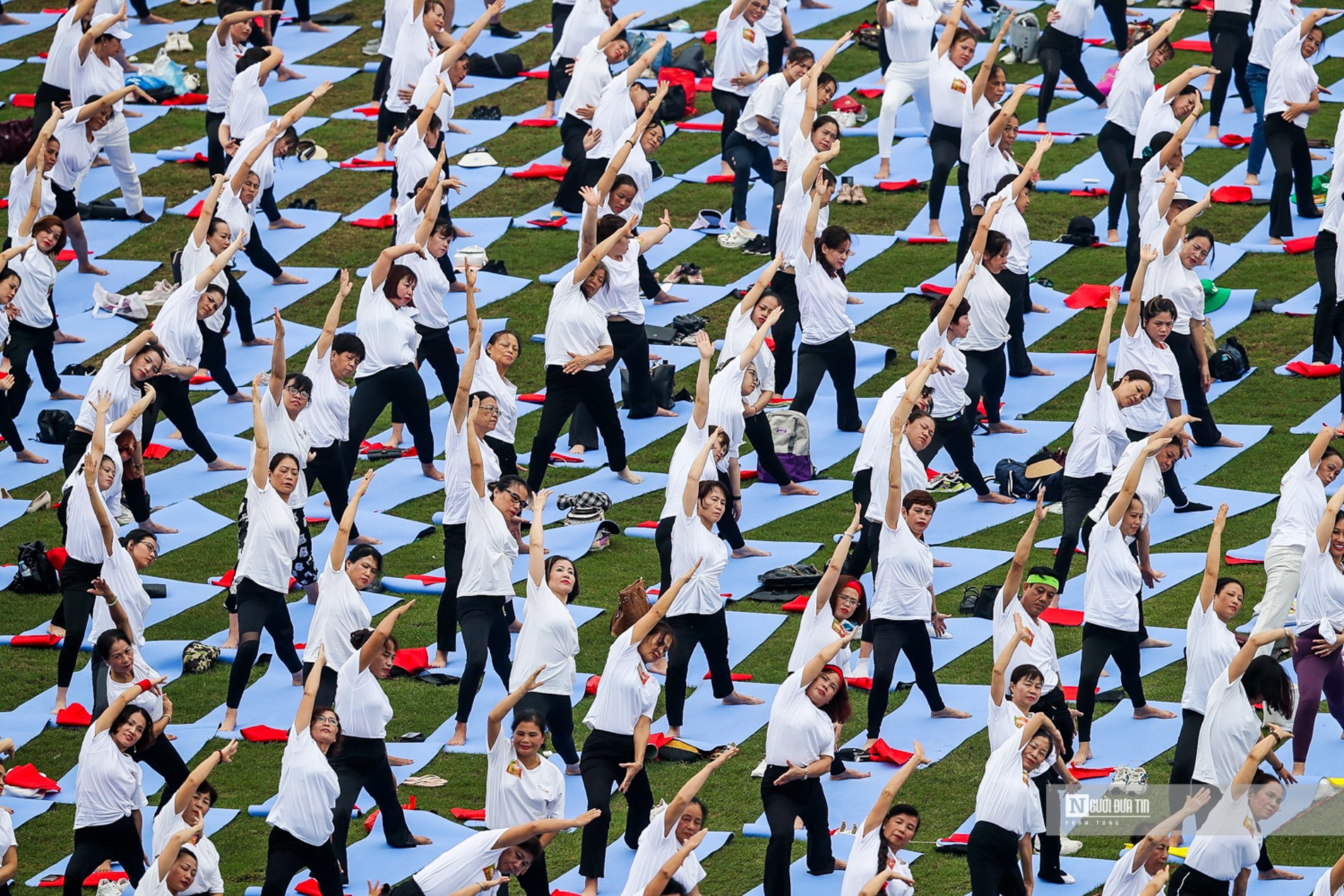 Dân sinh - Kỷ lục 5.000 người đồng diễn Yoga tại SVĐ Mỹ Đình (Hình 6).