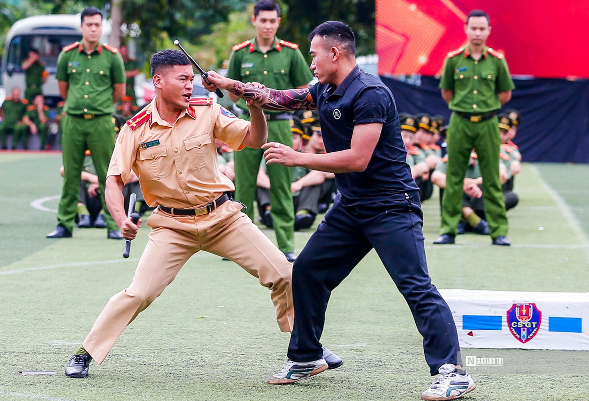 An ninh - Hình sự - Gần 500 chiến sĩ thi tài võ thuật, quân sự, điều lệnh Công an Nhân dân (Hình 11).