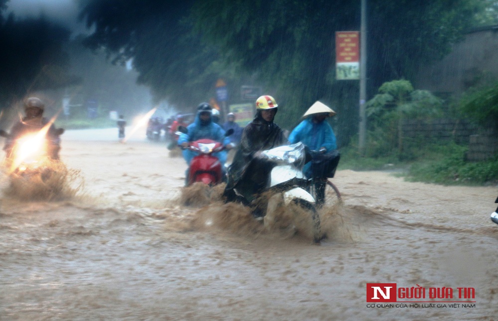 Tin nhanh - Mưa lớn khiến đường Hồ Chí Minh biến thành sông, ô tô rẽ sóng lướt ầm ầm (Hình 10).