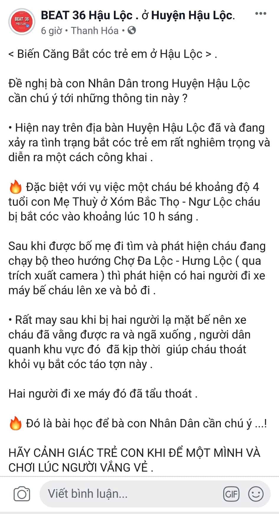 Tin nhanh - Thực hư thông tin đôi nam nữ bắt cóc trẻ con bị camera ghi lại ở Thanh Hóa (Hình 2).