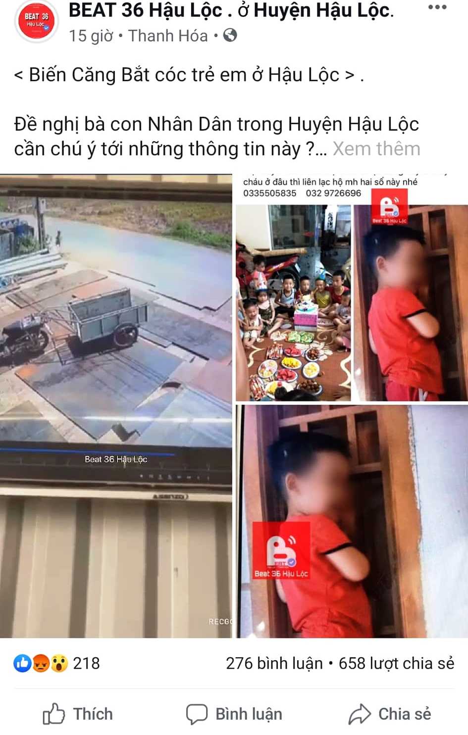 Tin nhanh - Thực hư thông tin đôi nam nữ bắt cóc trẻ con bị camera ghi lại ở Thanh Hóa