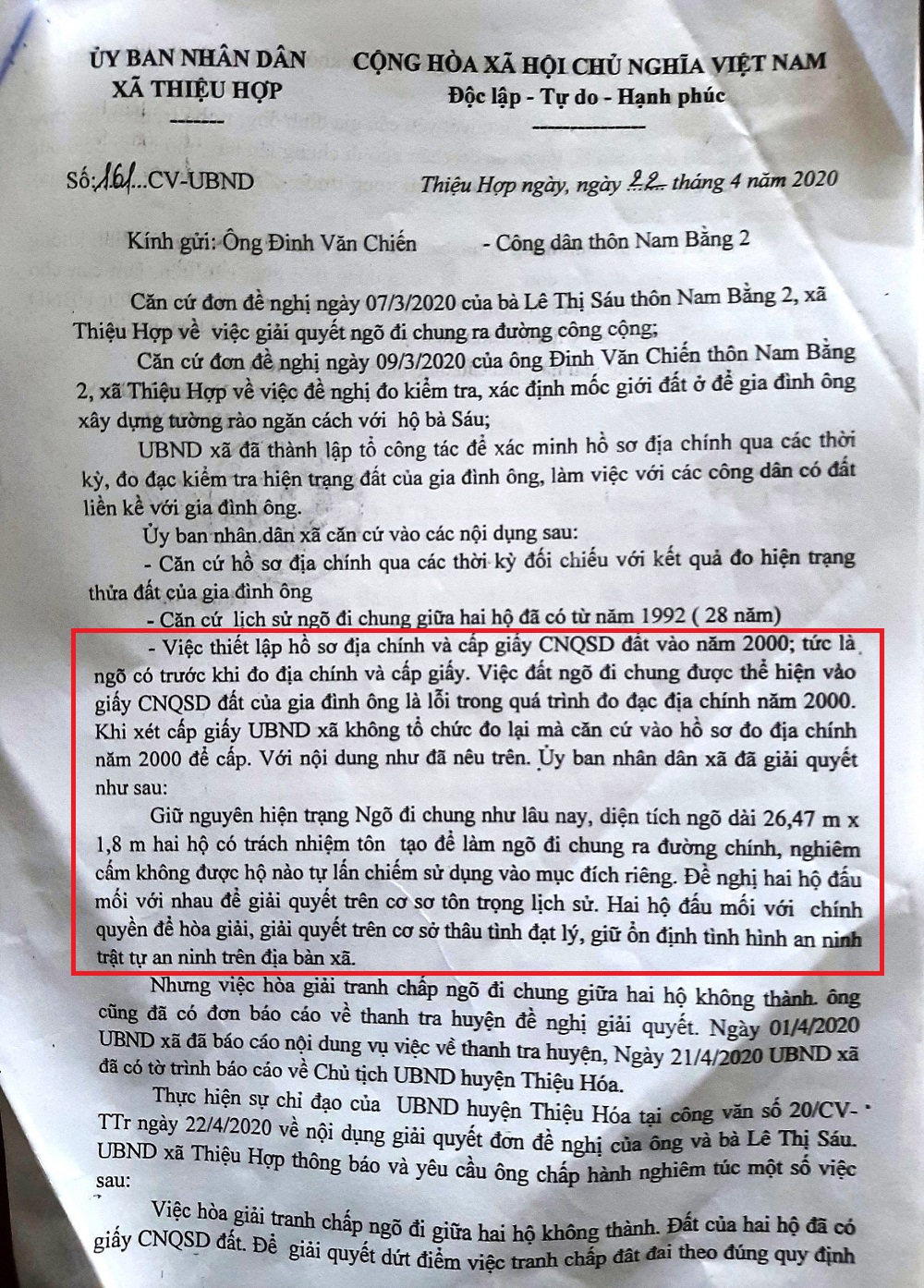 Tin nhanh - Cụ bà 62 tuổi phải bắc thang, trèo tường vào nhà vì lỗi của cán bộ xã (Hình 3).