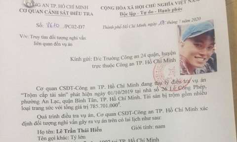 An ninh - Hình sự - Truy tìm đối tượng giữa ban ngày đột nhập nhà dân trộm gần 800 triệu đồng