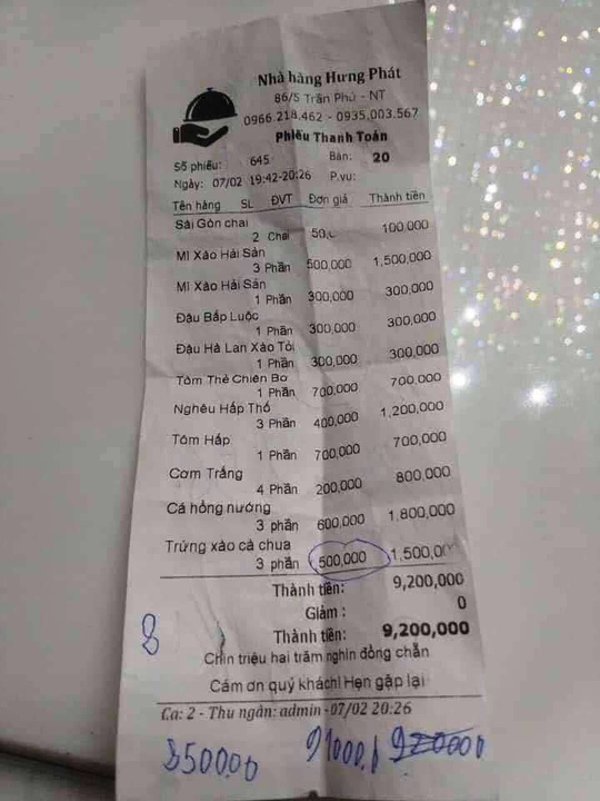 Tiêu dùng & Dư luận - Phạt 750.000 đồng đối với nhà hàng chặt chém khách du lịch ở Nha Trang (Hình 2).