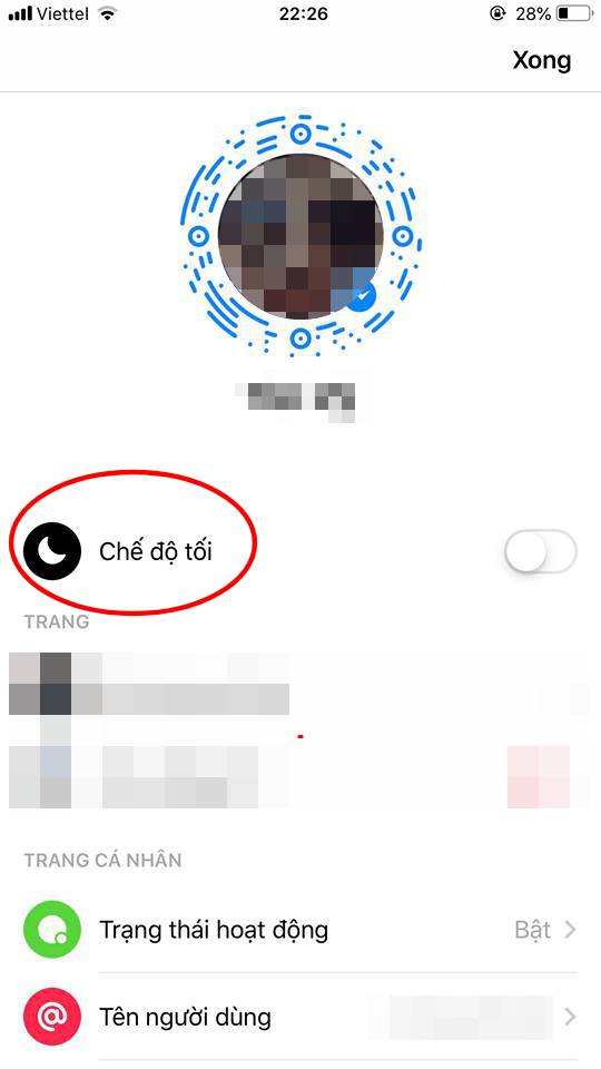 Thủ thuật - Tiện ích - Hướng dẫn cách bật chế độ tối (Dark Mode) trên Messenger của Facebook (Hình 3).