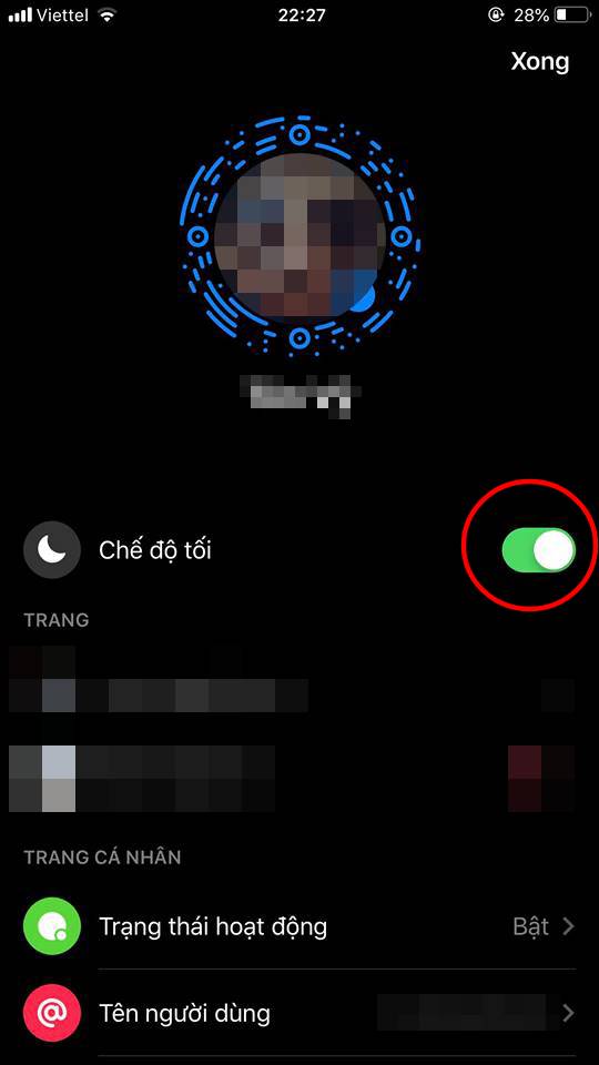 Thủ thuật - Tiện ích - Hướng dẫn cách bật chế độ tối (Dark Mode) trên Messenger của Facebook (Hình 4).