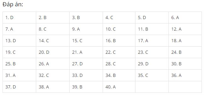 Giáo dục - Đáp án đề thi môn Lịch sử thi THPT Quốc gia 2019 chuẩn nhất trọn bộ 24 mã đề  (Hình 5).