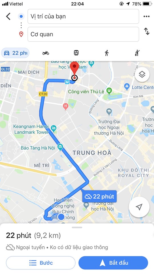 Thủ thuật - Tiện ích - Cách sử dụng Google Maps khi không có mạng Internet (Hình 8).