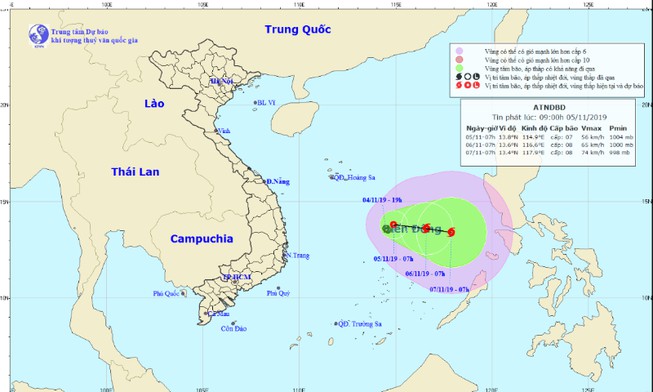 Tin nhanh - Lại có thêm áp thấp nhiệt đới hình thành trên biển Đông, nguy cơ mạnh lên thành bão số 6